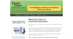 Desktop Screenshot of karenchanfinancialed.com