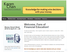 Tablet Screenshot of karenchanfinancialed.com